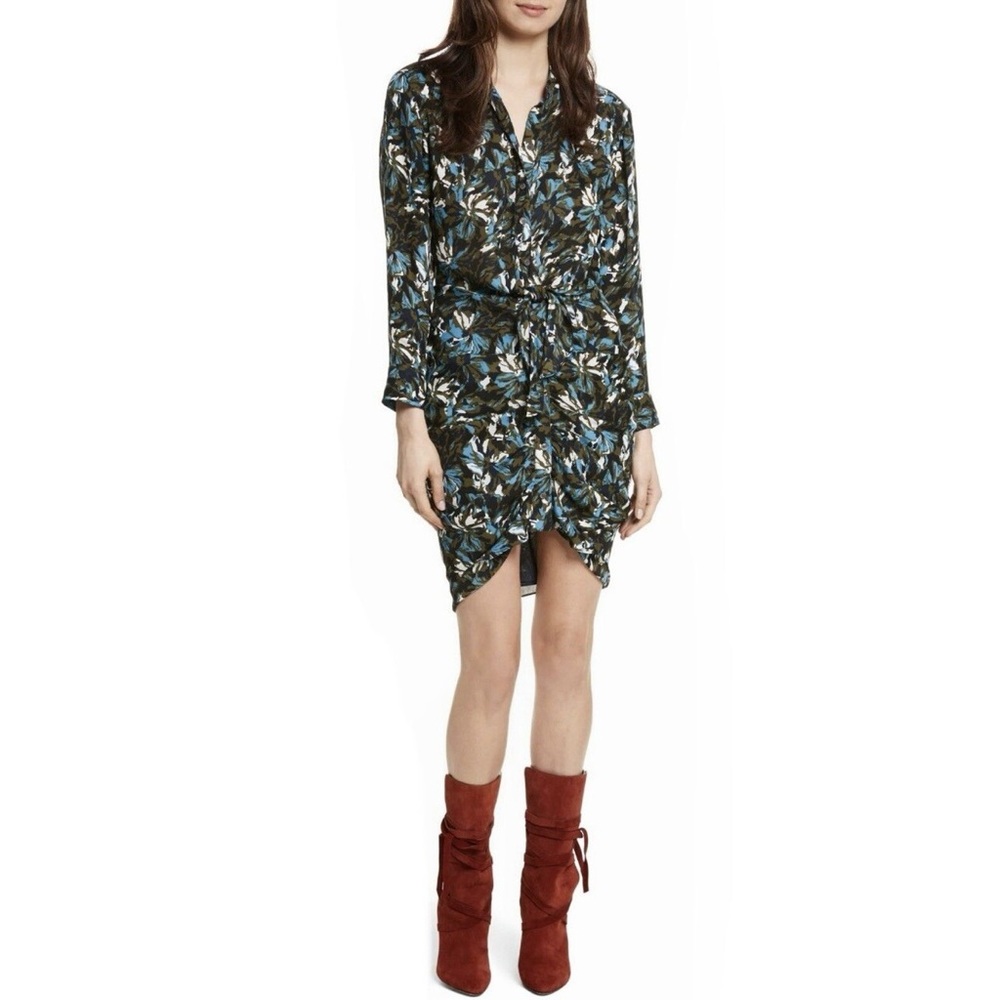 VERONICA BEARD GEORGINA FLORAL PRINT DRESS